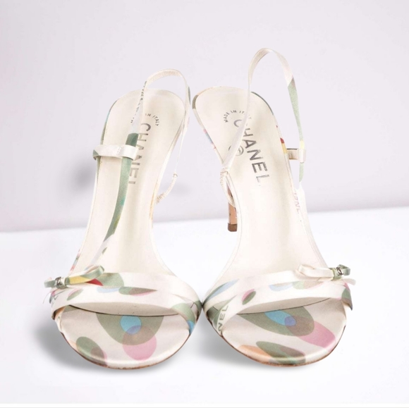 Chanel CC Satin Sandals- Spring 2005 Collection - Size 39 FR - Picture 6 of 8